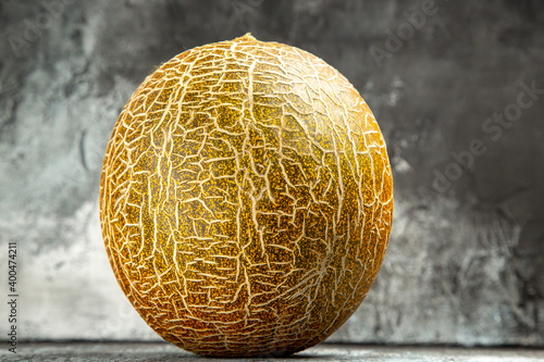 front view fresh melon on a dark background fruit watermelon summer sweet