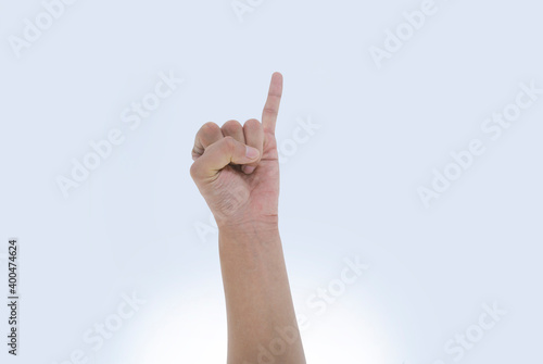 the hand sign and finger symbol
