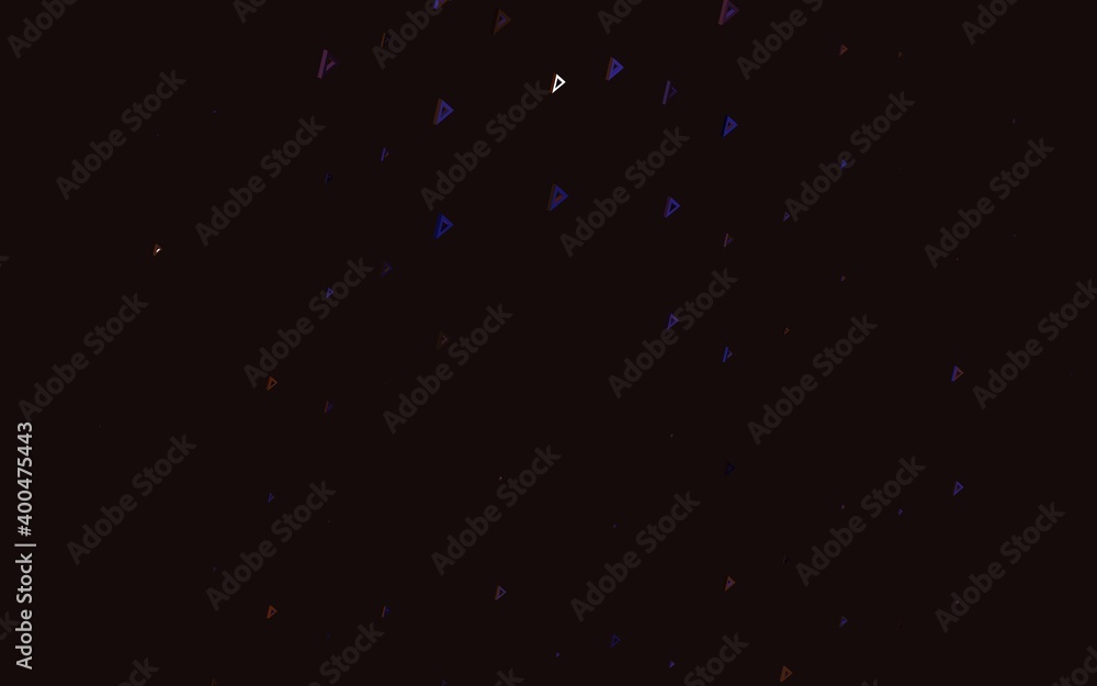 Dark Pink, Yellow vector template with crystals, triangles. Dark Pink, Yellow vector template with crystals, triangles.