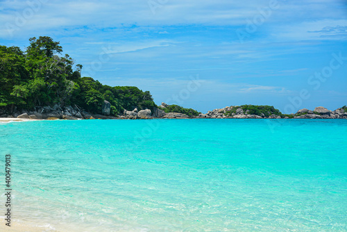 Similan Island is a very beautiful island with crystal clear water and powder white sand. Thailand © moderngolf1984