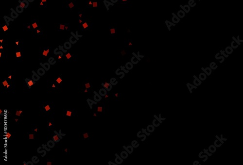 Dark Red vector layout with circles, lines, rectangles.