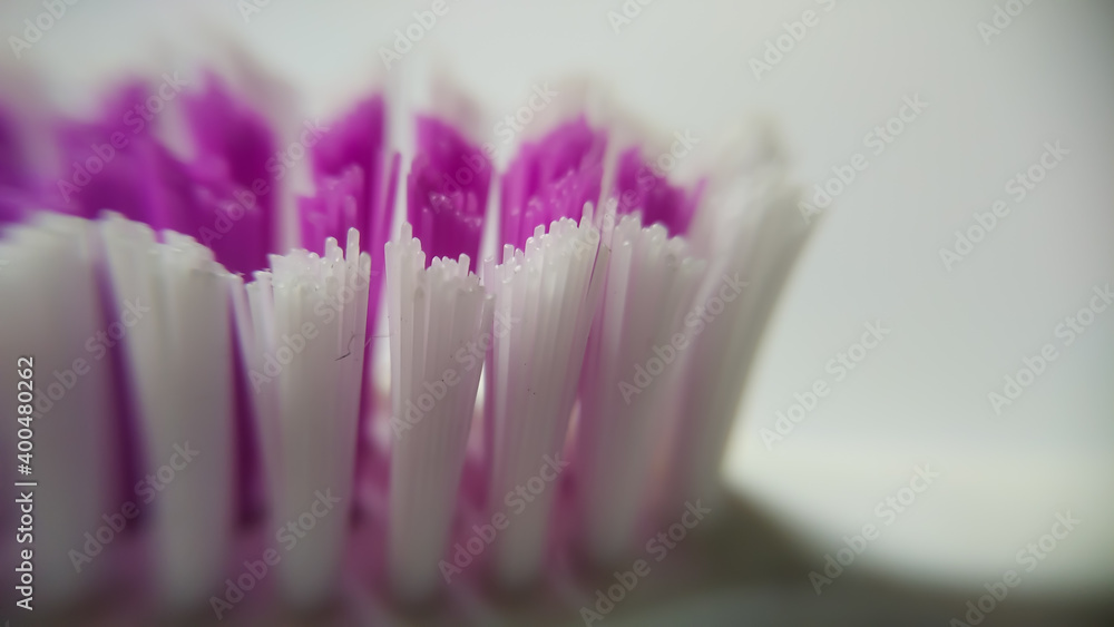 A close-up photo of a toothbrush