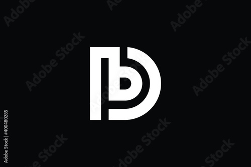 DP logo letter design on luxury background. PD logo monogram initials letter concept. DP icon logo design. PD elegant and Professional letter icon design on black background. D P PD DP