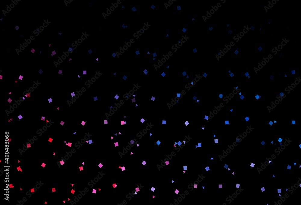 Dark Blue, Red vector cover in polygonal style with circles. Dark Blue, Red vector cover in polygonal style with circles.