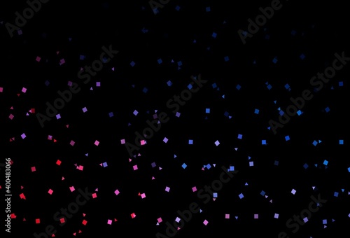 Dark Blue, Red vector cover in polygonal style with circles.