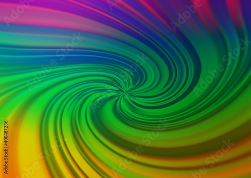 Dark Multicolor  Rainbow vector abstract blurred pattern.