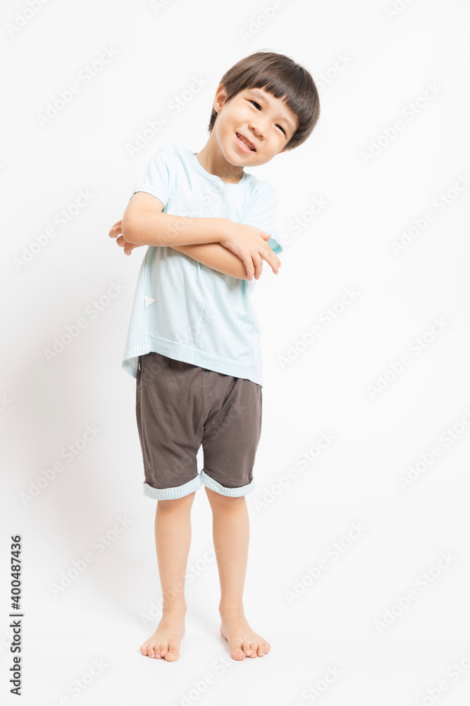 portrait of cute little Asian boy with happy face, he laughing smiles and looking to camera isolated on white background. portrait of cute little Asian boy with happy face, he laughing smiles and looking to camera isolated on white background.