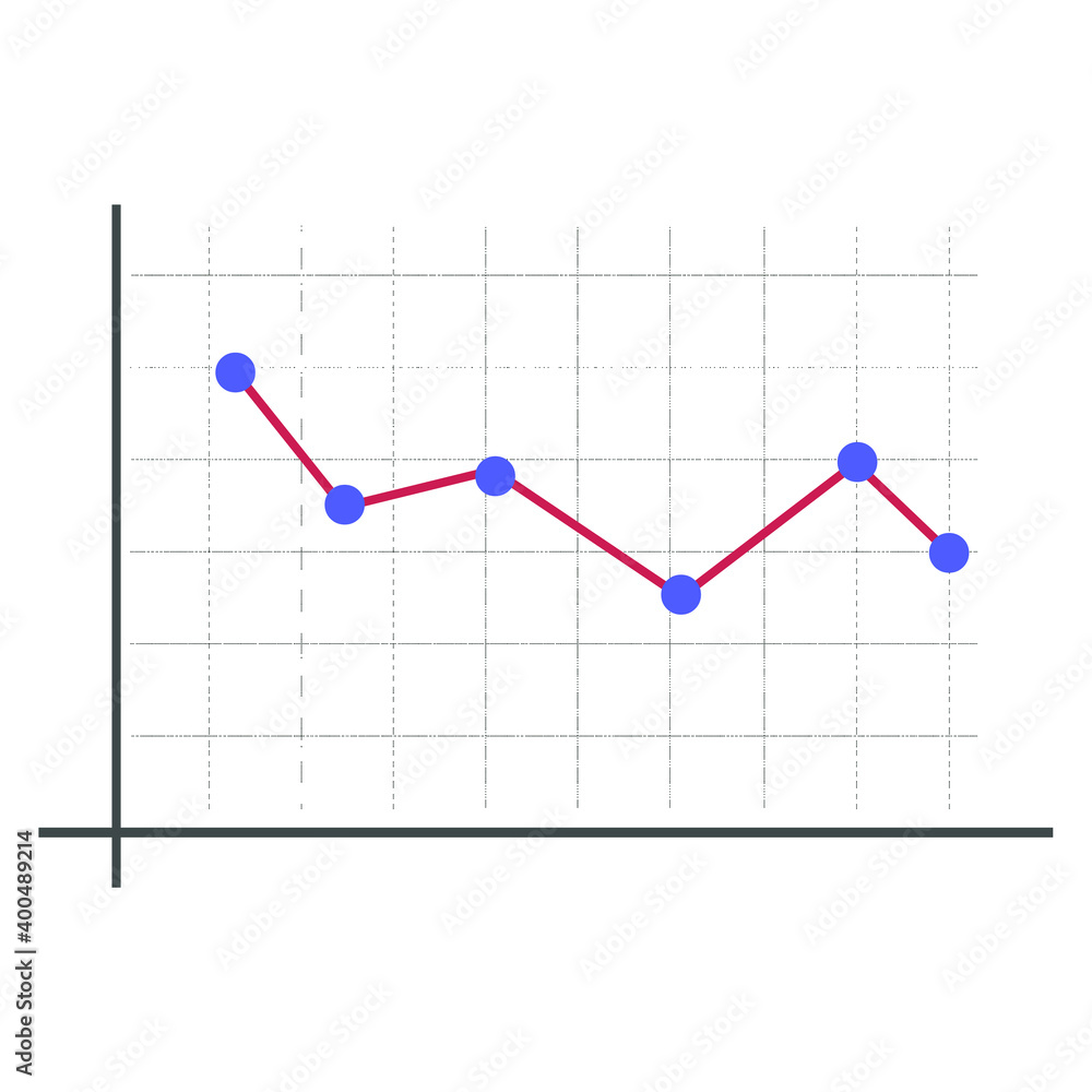 Obraz premium Vector illustration for Line Graph EPS10