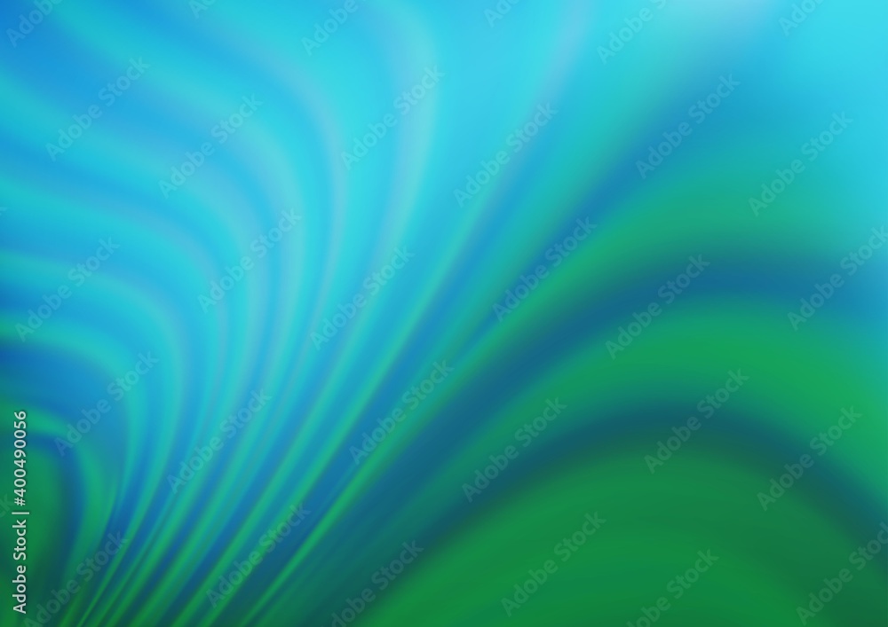 Obraz premium Light Blue, Green vector blurred bright template.