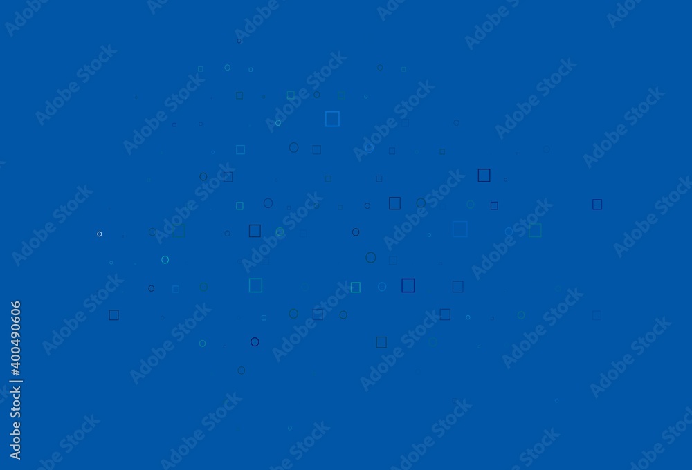 Light Blue, Green vector layout with circle spots, cubes. Light Blue, Green vector layout with circle spots, cubes.