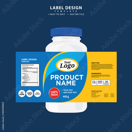 Cleaner, laundry detergent bottle label, toilet or sink cleaner, creative package banner design template. Mock up design and vector illustration.