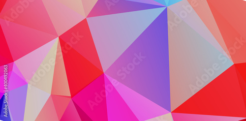 Abstract Gradient Red Geometric Background