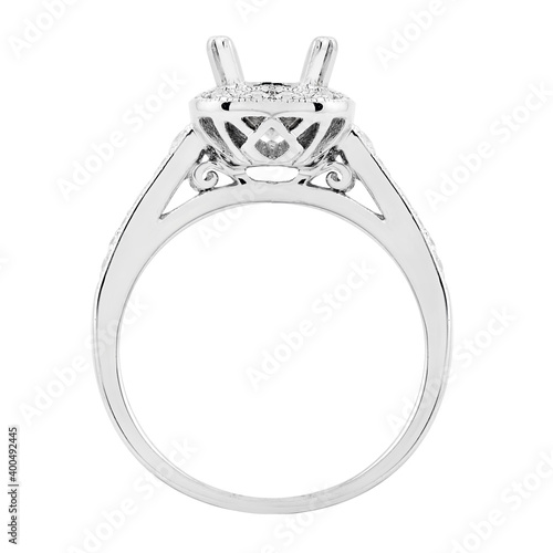 prong ring setting with an empty head