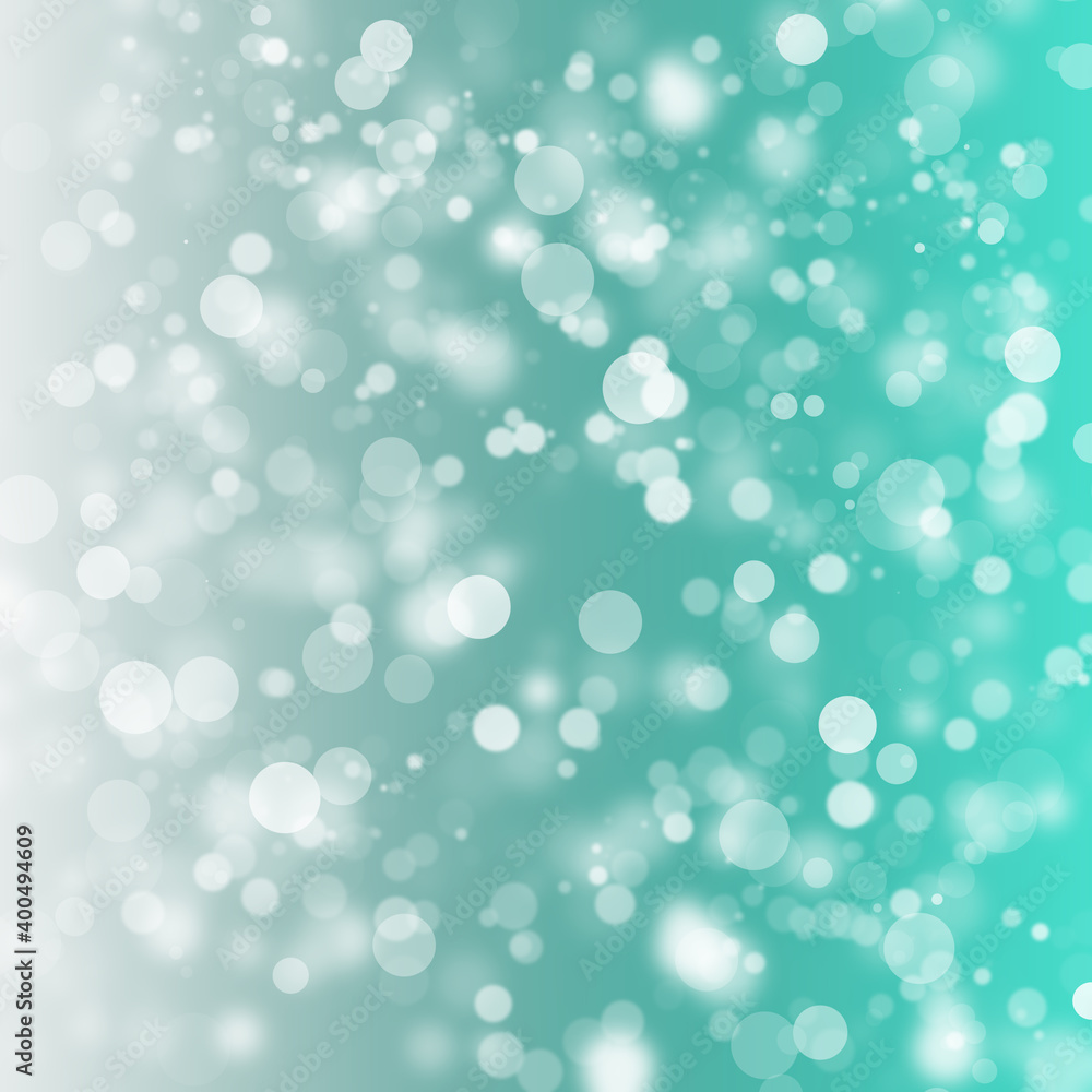 Vector abstract blue sky background with blur bokeh light effect.