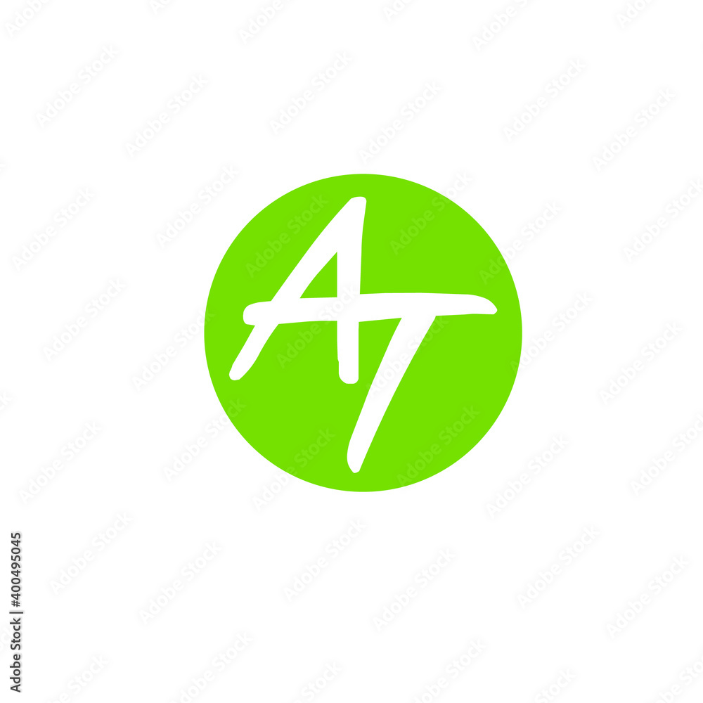 AT logo design AT logo design