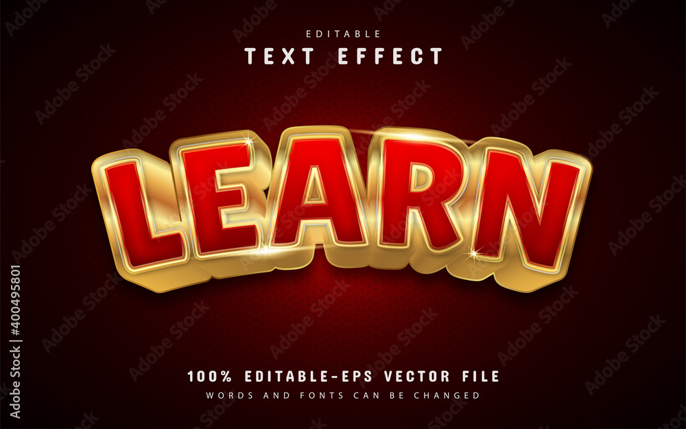 Learn gold text effect