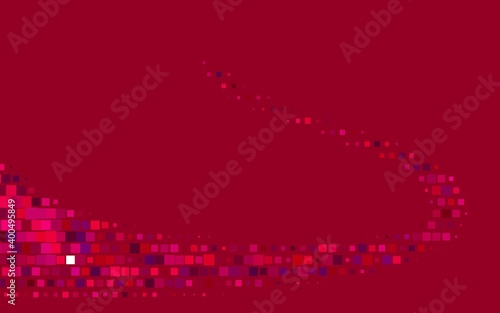 Light Purple, Pink vector template with crystals, rectangles.