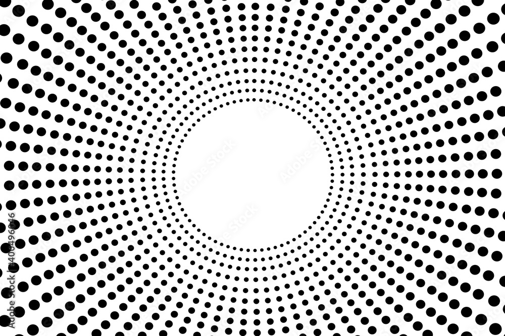 halftone black and white comic background vector