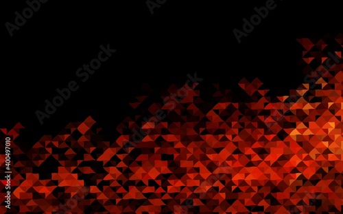 Dark Red, Yellow vector cover in polygonal style.