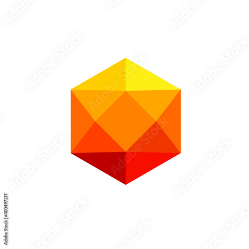 Mosaic Hexagon Logo Design 