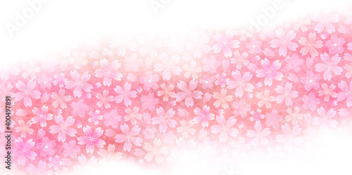 桜　春　和紙　背景