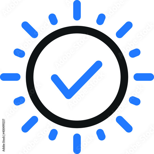 approve icon. check mark icon vector