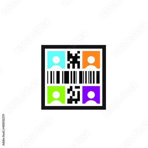 Barcode human Logo