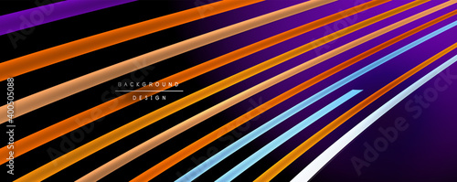 Wallpaper Mural Abstract colorful lines vector background. Internet, big data and technology connections concept, abstract template Torontodigital.ca