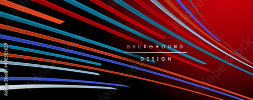 Abstract colorful lines vector background. Internet, big data and technology connections concept, abstract template
