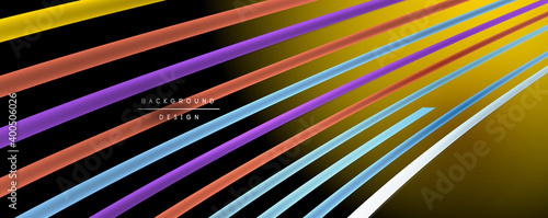Abstract colorful lines vector background. Internet, big data and technology connections concept, abstract template