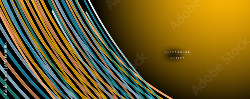 Abstract colorful lines vector background. Internet, big data and technology connections concept, abstract template