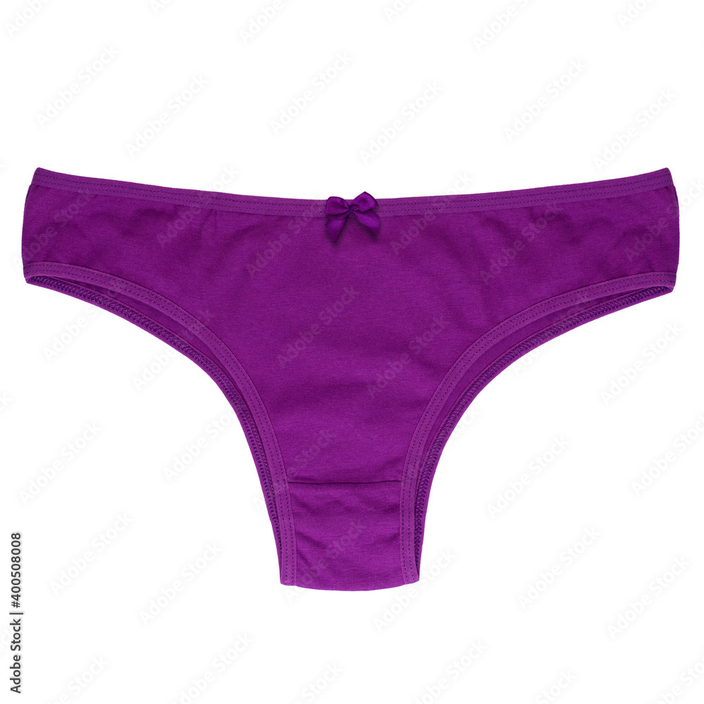 Women's knitted underpants on a white background Women's knitted underpants on a white background