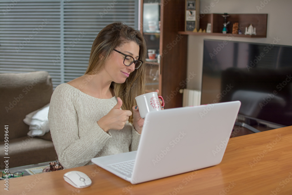 Christmas Woman With Laptop.
Portrait Of Cheerful Woman With Laptop At Home Doing Video Conference With Relatives Christmas Woman With Laptop.
Portrait Of Cheerful Woman With Laptop At Home Doing Video Conference With Relatives