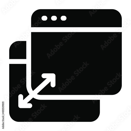 
Web move free, solid icon of drag drop 
