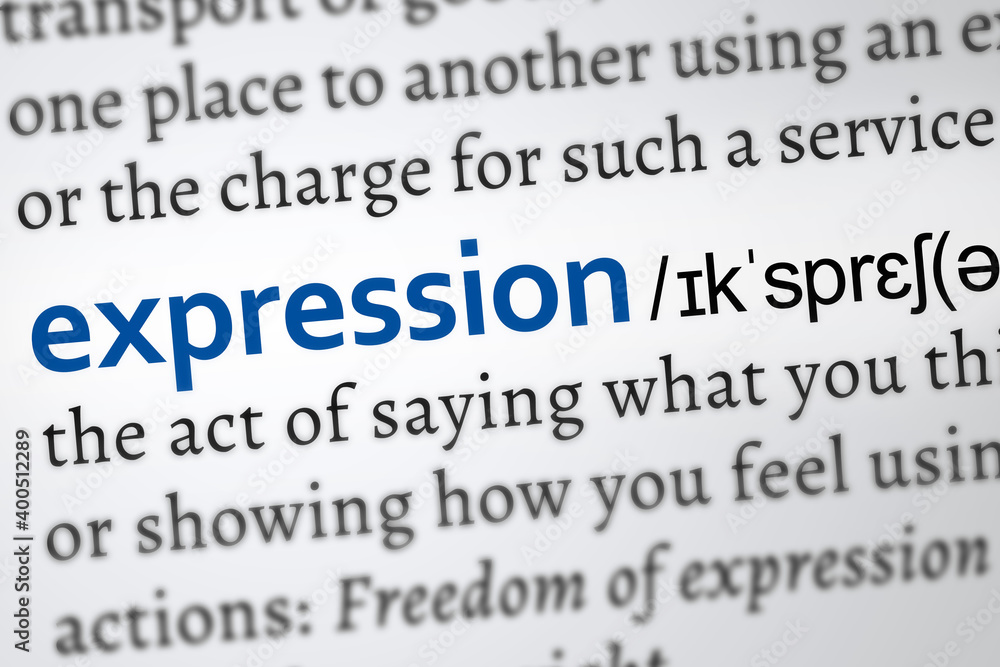 expression definition word. Zoom on the meaning
