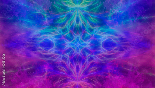 Abstract kaleidoscope background with beautiful ornaments.
