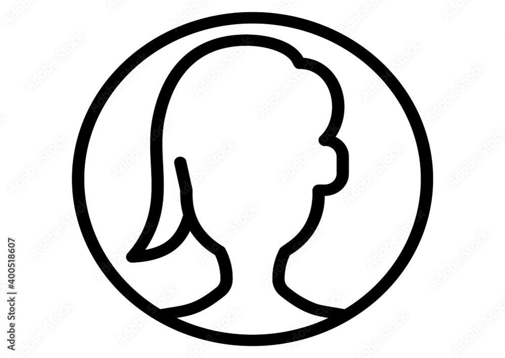 Woman, girl or female line icon. Vector isolated outline sign.
Woman, girl or female line icon. Vector isolated outline sign.