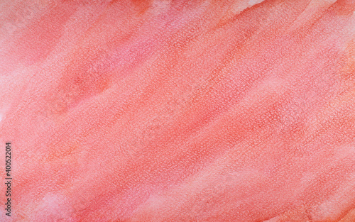Abstract orange watercolor background. Watercolor texture. Seamless background pattern horizontal painted in watercolor
