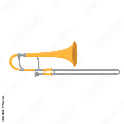 Trombone. Musical instrument  vector illustration