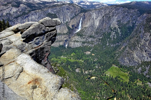 Looking down into Yosemite National Park.