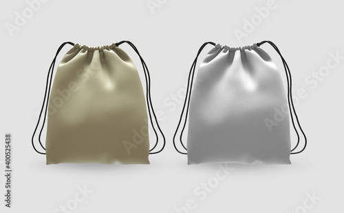 Tote bag mockup design 3d rendering