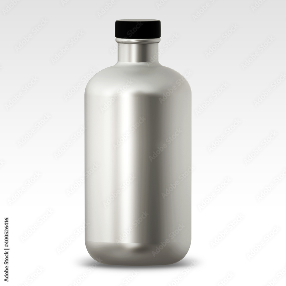 Round bottle Mockup design 3d rendering Round bottle Mockup design 3d rendering