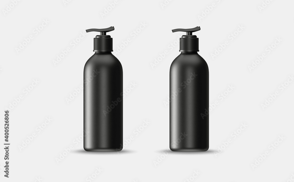 Pump gel Bottle Mockup design 3d rendering Pump gel Bottle Mockup design 3d rendering