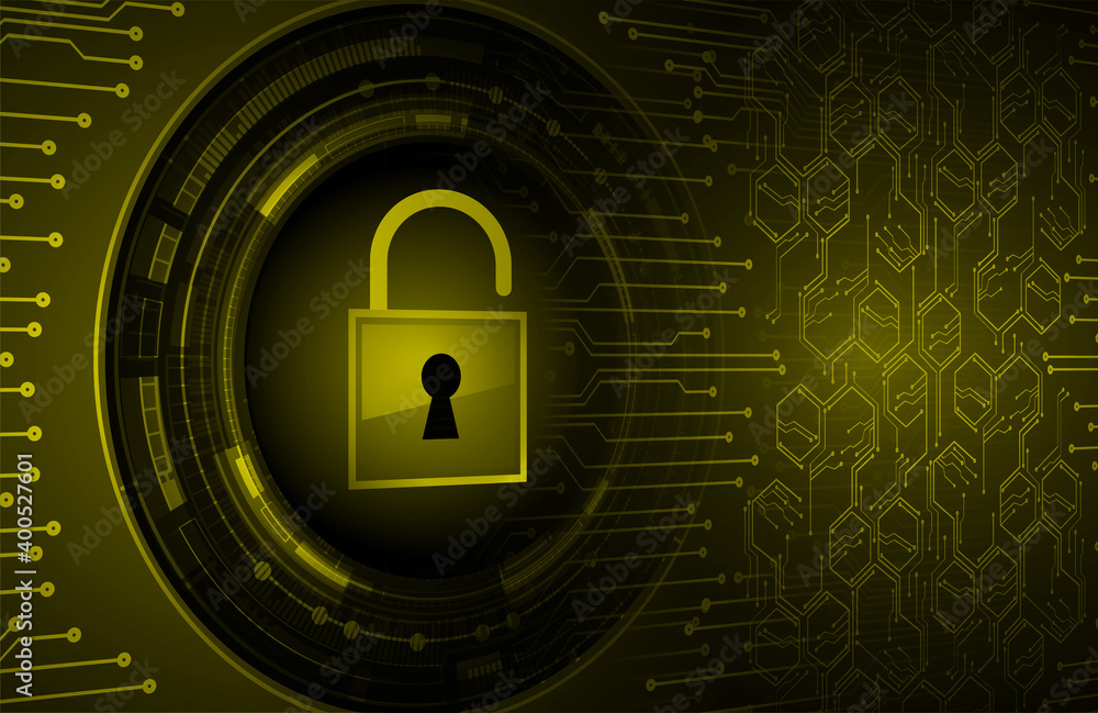 Closed Padlock on digital background, cyber security Closed Padlock on digital background, cyber security