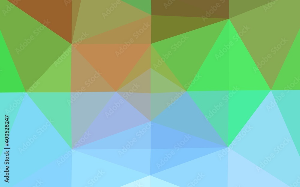 Obraz premium Light Multicolor, Rainbow vector blurry triangle texture.