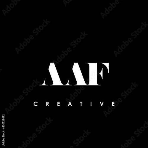 AAF Letter Initial Logo Design Template Vector Illustration photo