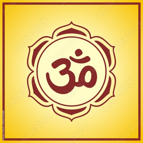 aum syllable , paisley design ,Hinduism , India	