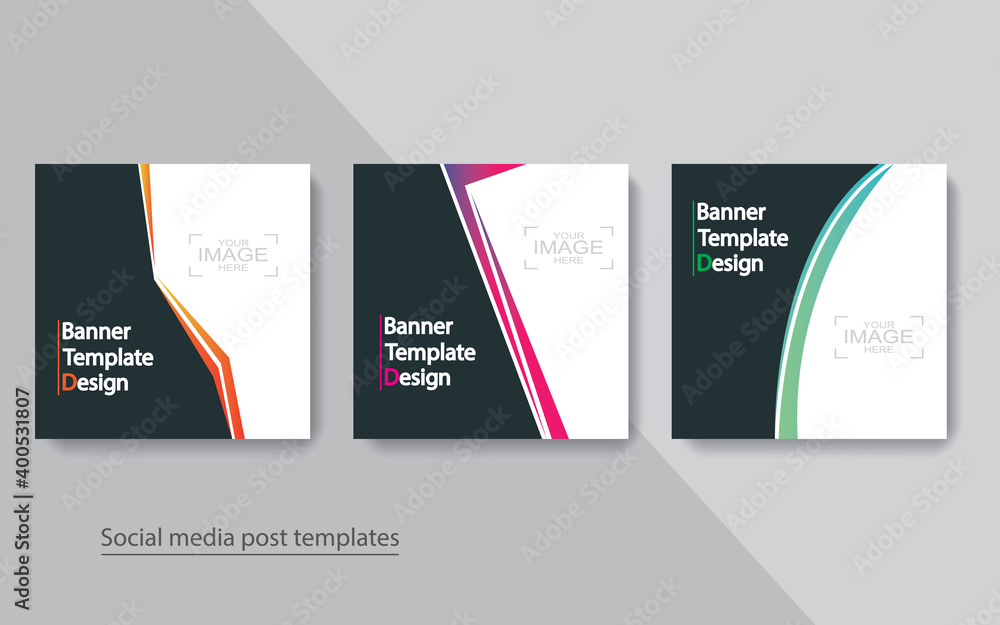 set banner social media post design,vector illustrations. set banner social media post design,vector illustrations.