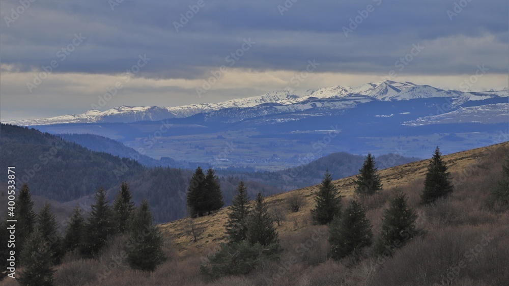 Obraz premium massif du Sancy vu du Puy-de-Dôme