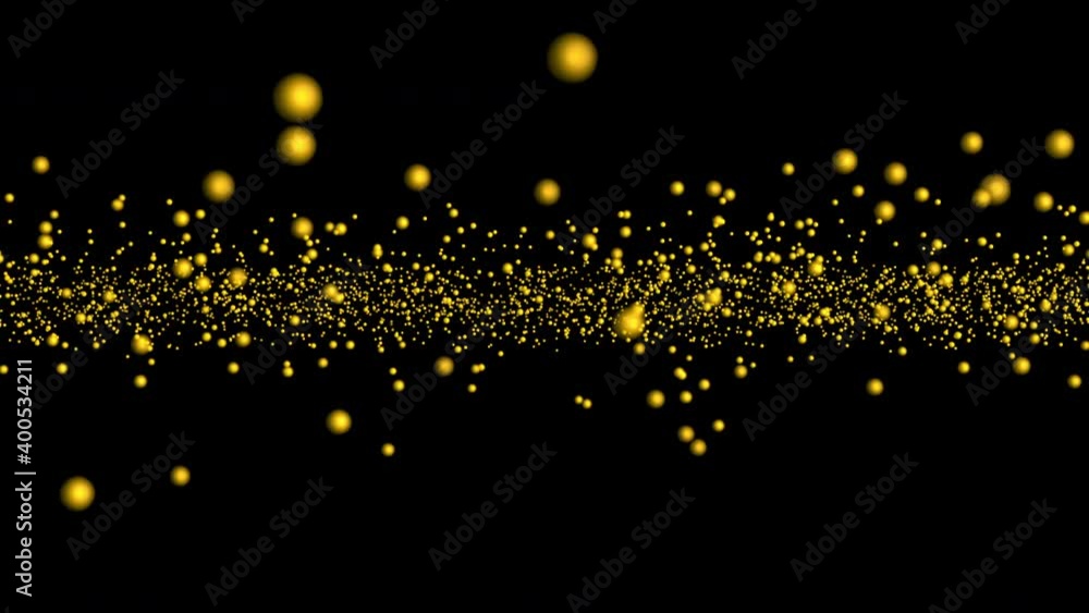 The movement of golden dust particles in space with bokeh
The movement of golden dust particles in space with bokeh